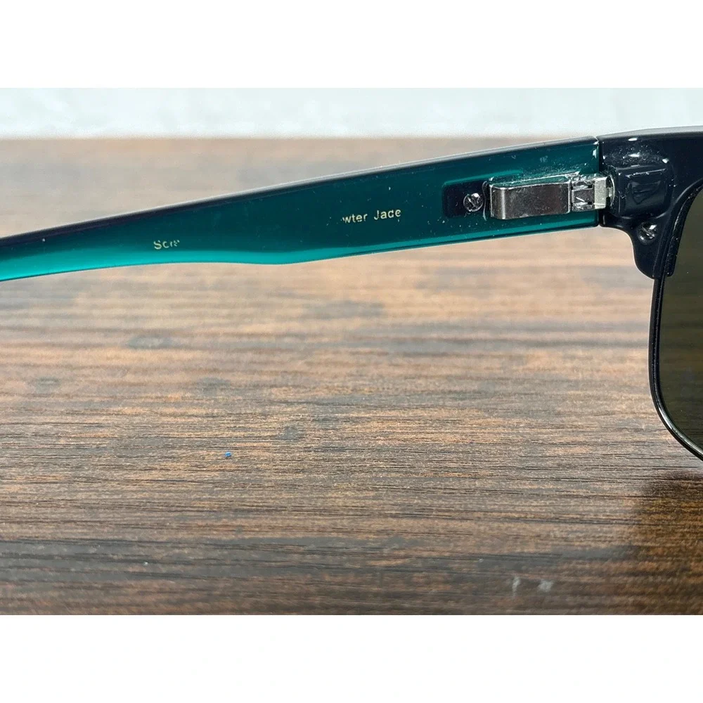 Smith Optics‎ Serenade Sunglasses Pewter Jade Teal Half Rim Square Vintage Style